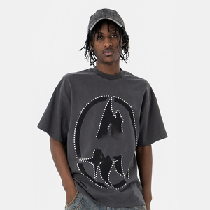 T-shirt décontracté pour homme Street Soul, coupe classique, manches courtes, 100% coton jersey, col rond, logo sur le devant, respirant, 180g - Product Image 1