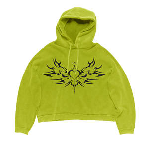 Sudadera con Capucha Unisex Oversize de Mezcla de Poliéster y Algodón con Lavado Ácido, Estampado Personalizado, Transpirable, Teñido Liso, Bordada, Duradera, para Ocio - Product Image 1