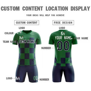 Conjunto de Uniforme de Fútbol Personalizado Premium, Camiseta y Pantalones Cortos Transpirables con Impresión por Transferencia de Calor, Kit Profesional para Equipos, OEM, Tallas Grandes - Product Image 4