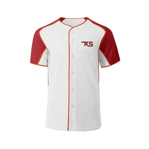 Fabricante Profesional de Camisetas de Béisbol, Camiseta de Béisbol con Botones, Color Personalizado, MOQ Bajo - Product Image 1