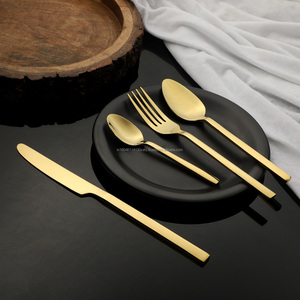 Juego de Cubiertos de Acero Inoxidable Kevin con Recubrimiento PVD en Oro Rosa, Grado 202/304, Cuchara, Tenedor y Cuchillo Brillantes, Cuchara para Bebé - Hecho en India - Product Image 3