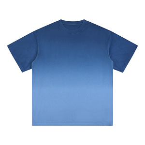 เสื้อยืดสตรีทแวร์ผู้ชายผ้าฝ้าย 100% แบบสั่งทำจากโรงงาน ย้อมสีแบบ Acid Wash ซีดจางไล่เฉดสี  ทรงโอเวอร์ไซส์ หนา ทนทาน สีพื้น - Product Image 6