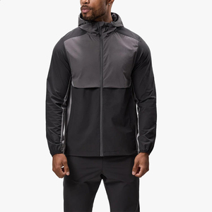 Mens Waterproof Lightweight <b>Winter</b> <b>Running</b> <b>Jacket</b> Regular Track Pants Set Vintage Streetwear Blank 100% Nylon Tracksuit - Product Image 2