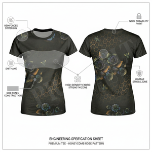 Camiseta de Yoga de Verano de Primera Calidad 100% Poliéster, Corte Ajustado, Top Deportivo para Gimnasio, Transpirable, Camiseta Deportiva Informal - Product Image 2