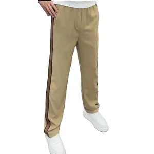 ¡Novedad de 2025! Pantalones de chándal informales de lana Polar con puños, pantalones forrados de lana con Cintura elástica de Color sólido, pantalones deportivos cálidos de pierna recta - Product Image 4