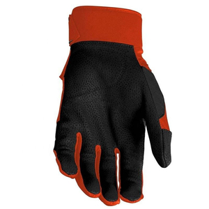 Guantes de Bateo de Béisbol y Sóftbol de Cuero Negro y Rojo Transpirables Personalizados por Fabricante Mayorista, Antiarrugas y de Secado Rápido - Product Image 6