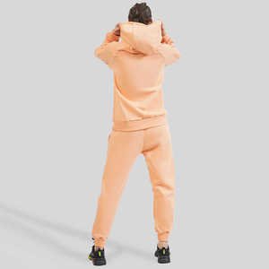 Ensemble jogging deux pièces pour femme, coton 100% haute qualité, coupe ample, manches longues, couleur unie, pour l'hiver et les occasions décontractées. - Product Image 5