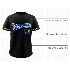 Wholesale Custom Design Baseball Team Jerseys Digital Printed Breathable Summer Sportswear <b>Plus</b> <b>Size</b> Unisex Baseball Uniforms - Product Image 2