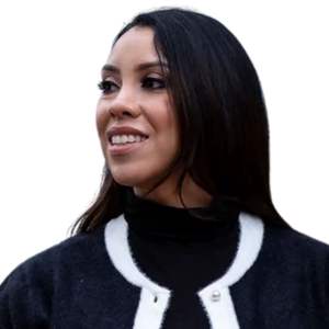 Cárdigan Blanco y Negro AKA para Mujer, Suéter Tejido con Letras Griegas, Abotonado, Premium, Cómodo, Elegante y Casual - Product Image 4