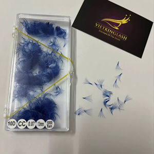 Extensions de cils Ultra Speed Pro Made Lashes, bouquets de volume préfabriqués à base pointue, courbures C CC D DD, en cachemire, 1000 bouquets Promade - Product Image 1