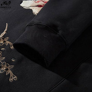 Sweat à capuche brodé de qualité supérieure pour hommes, surdimensionné et personnalisé, prix de gros - Product Image 5