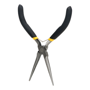 Alicates de punta plana de precisión de 8 pulgadas para bricolaje, con mandíbula lisa y cabeza extendida, diseño de pico de pato, herramientas manuales para doblar, sujetar y trabajar con joyería y acero. - Product Image 2