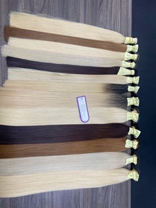 ผมเวียดนามแท้แบบ Remy Hair Double Drawn ต่อผมแบบ Pre-Bonded Keratin I Tip/ Flat tip น้ำหนัก 100 กรัม เรียบลื่นมาก ปลายผมเต็ม - Product Image 5