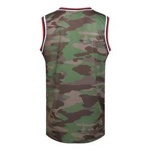 Maillots de basket-ball unisexes aux dernières tendances camouflage, logo personnalisé, couleur personnalisée, respirant, haute qualité, protection UPF 50, séchage rapide - Product Image 2