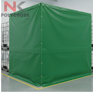 Bâche en PVC imperméable et résistante aux produits chimiques pour la protection des zones de stockage industrielles et la couverture des marchandises dangereuses en entrepôt - Product Image 3