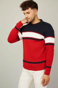 Suéteres de punto de invierno para hombre de primera calidad, suéteres a rayas de moda para hombre, a precio de mayoreo por fabricante. - Product Image 3