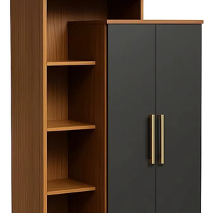 Mueble zapatero moderno de partículas para sala de estar, mueble para zapatos con acabado laminado de papel, almacenamiento práctico para el hogar y la escuela - Product Image 1