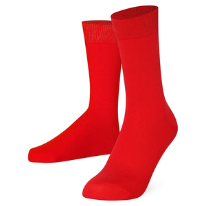 Chaussettes de sport en coton tricotées douces à bout renforcé pour adulte, couleur rouge, antidérapantes, pour la course à pied et le quotidien - Product Image 1