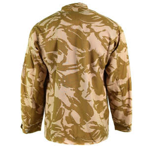 Camisa Táctica Británica de Manga Larga con Camuflaje Desértico, Botones Frontales, Bolsillos en el Pecho, Uniforme de Trabajo de Algodón - Product Image 3