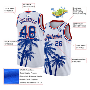 Maillot de basket-ball imprimé en couleur personnalisée, respirant, séchage rapide, 100% polyester, sans manches, unisexe, adulte, haute qualité - Product Image 2
