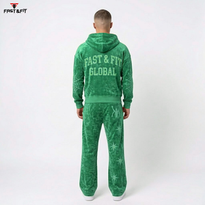 Chándal de Invierno para Hombre al por Mayor, con Capucha, Lavado Ácido, Corte Ajustado, 100% Algodón, Diseño Personalizado, de Alta Calidad y Más Vendido - Product Image 6