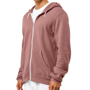 Sudadera con capucha Bella Canvas 3739 Retail Fit 100% algodón, forro polar de esponja para invierno, con cremallera completa, premium, lisa, unisex, para uso diario. - Product Image 6
