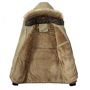 Fashion OEM Custom <b>Men</b> Parka <b>Jackets</b> Blank <b>Utility</b> Parkas Cotton Padded <b>Jacket</b> - Product Image 5