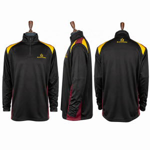 Camisetas Casuales de Hombre con Cierre de Cremallera de 1/4, Tejidas en Algodón/Bambú, Directo de Fábrica, Personalizadas - Product Image 4