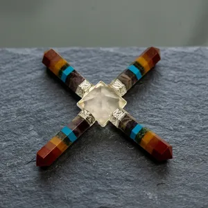 Generador de Energía de los Siete Chakras, Estilo Feng Shui, Figura de Ágata, Amigurumi de Piedra Preciosa, Ecológico, Hecho a Mano, para el Hogar - Product Image 2