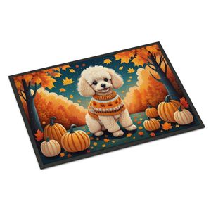 Caniche Fall Felpudo Antideslizante Lavable Pila baja Alfombra de entrada para interiores/exteriores 24H X 36W Felpudo para puerta Delantera - Product Image 1