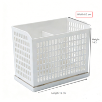 Égouttoir de rangement en plastique pour cuisine, accessoires ménagers, utilisation sous évier, pour cuillères, fourchettes, couteaux