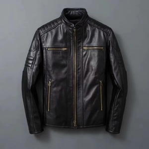 Men's Leather <b>Jacket</b> Customized Leather <b>Jacket</b> Breathable Winter Unisex Custom <b>Jackets</b> - Product Image 5
