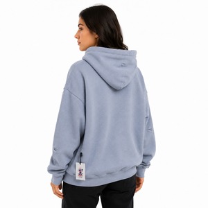 Popular Brand Name Women <b>Distressed</b> Hoodie Designed With <b>Top</b> Quality Material Trendy <b>Distressed</b> Look Comfortable Wear - Product Image 2