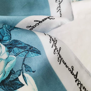 Pañuelo de Seda Coreano con Diseño Personalizado, Estampado, Largo y Cuadrado, Pañuelo Protector para Mujer, Pañuelo de Fiesta, Pañuelos para Mujer - Product Image 4