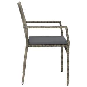 Ensemble de salle à manger de jardin gris foncé - Product Image 6