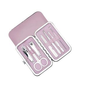 Set de Manicura de Acero Inoxidable con Cortaúñas 7 en 1, Herramientas para el Cuidado de las Cutículas, Estuche de Viaje Portátil y Kit de Cuidado Personal - Product Image 1