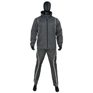 Ensemble de survêtement moderne coupe-vent pour homme, 2 pièces, veste et pantalon en nylon avec fermeture éclair, tenue de sport par sublimation, vente en gros - Product Image 5