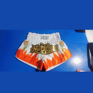 กางเกงมวยไทยใหม่ 100% โพลีเอสเตอร์ แบบเรียบง่าย แห้งเร็ว ระบายอากาศดี เป็นมิตรกับสิ่งแวดล้อม เอวยางยืด สำหรับผู้ชาย OEM - Product Image 1