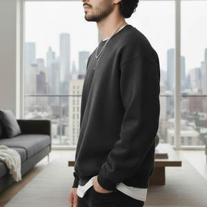 Sudadera Ligera Ecológica 100% Algodón para Hombre con Cuello Redondo y Mangas Largas, Perfecta para Ropa Casual de Invierno - Product Image 5