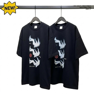 T-shirt long homme à épaules tombantes avec impression sérigraphique, 100% coton jersey 300GSM, fabrication de vêtements, design respirant, parmi les plus vendus - Product Image 5