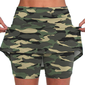 Top Trending Women's Golf Sportswear <b>Double</b> Layer Skirts Camo Design Moisture-Wicking High Elastic Waist Adult's Tennis Skirts - Product Image 6