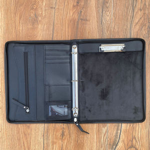 New Arrival <b>Hand</b> Tooled Carving Leather Zipper Lock Journals Boho Traditional Cowhide Fur Vintage Leather Diary Travel Journal - Product Image 6