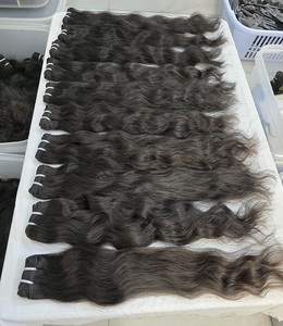 100% cabello humano tejido indio malasio virgen crudo, cabello de grado 10A paquetes de tejido de cabello humano virgen peruano con cierre - Product Image 4