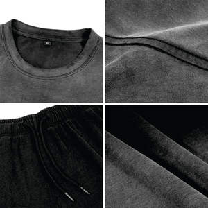 Conjunto de Dos Piezas de Verano para Hombre, Ropa Casual, Camiseta de Manga Corta y Pantalones Cortos, Combo de 100% Algodón y Poliéster, Conjunto de 2 Piezas - Product Image 3