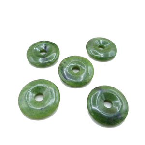 Donuts en Cristal Naturel, Pierre de Serpentine Verte, Gemmes de Guérison Reiki, Agate en Gros - Product Image 1