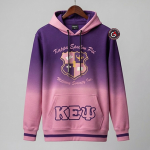 Kapa Epsilon Psi OEM vêtements pour femmes sweats à capuche pour femmes blanc 100% coton polaire dames sweats à capuche robe - Product Image 5