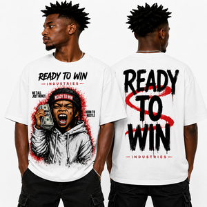 T-shirt homme Ready To Win Industries, style streetwear, manches courtes, imprimé, col rond, coupe classique, 100% coton jersey - Product Image 6