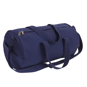 Unisex Navy Blue Polyester Gym Duffle <b>Bag</b> with Adjustable Strap and Zipper Closure 20-<b>30L</b> Capacity Casual Style - Product Image 2