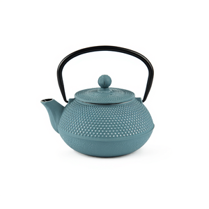 Tetera de Hierro Fundido Excelsa de 80 Cl, Color Azul Claro con Diseño de Puntos, para Preparar Té - Product Image 3