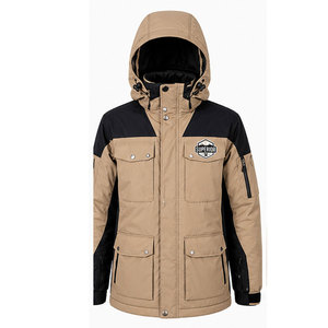 Veste parka coupe-vent pour homme de qualité supérieure avec doublure en polaire douce, finition hydrofuge et poches utilitaires fonctionnelles - Product Image 1